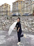 JCZS德國(guó)品牌反向防曬傘防紫外線晴雨兩用遮陽(yáng)雙層黑膠長(zhǎng)柄自動(dòng)高顏值 曜石黑【全自動(dòng)反向不濕車(chē)】 10 曬單實(shí)拍圖
