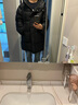 迪賽尼斯（DESIGNICE）冬季新款鴨絨通勤連帽拉鏈長袖中長羽絨服外套女 黑色 S 建議拍前聯(lián)系客服確認(rèn) 曬單實拍圖