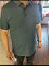 皮爾卡丹（pierre cardin）冰絲無痕含桑蠶絲短袖t恤男士2025夏季冰感商務(wù)休閑中青年爸爸裝 哈青 XL 175/88A 曬單實(shí)拍圖