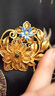俏江南繁花似錦銀胸針女非遺手作花絲鏤空琺瑯彩中國風(fēng)花朵流蘇純銀胸花 繁花似錦.花絲琺瑯胸針 曬單實(shí)拍圖