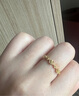 曼卡龍黃金戒指女款 小王子玫瑰5G足金戒指霞光金百搭情人節禮物送女友 小王子玫瑰戒指 2.43g 曬單實(shí)拍圖