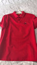 比音勒芬【抗菌涼感】夏季款男士冰感上衣短袖polo衫休閑通勤高端翻領(lǐng)T恤 01紅色 L （105） 曬單實(shí)拍圖