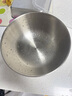 樂扣樂扣（LOCK&LOCK）食品級(jí)304不銹鋼加厚料理盆洗菜盆和面揉面盆家用廚房拌菜沙拉盆 25cm-白色-單只 3000ml 曬單實(shí)拍圖