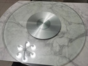 柏汝鋼化玻璃轉盤(pán)圓臺面底座家用飯店酒店餐桌轉盤(pán)專(zhuān)用防滑耐磨 直徑80厘米【加厚承重】 玻璃鋁合金底座標準厚度8mm 曬單實(shí)拍圖