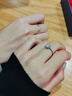 BOEAY一克拉莫桑鉆石戒指女款鉆戒純銀結(jié)求婚戒指鐘久久七夕情人節(jié)禮物 【鉆戒禮盒】情侶對(duì)戒/免費(fèi)刻字 曬單實(shí)拍圖