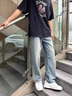 真維斯2025秋季新款牛仔褲男士寬松直筒褲天絲超薄垂感透氣牛仔休閑褲子淺藍色 【官方正品】32 【建議130-145斤f 曬單實拍圖