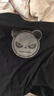 HI PANDA你好熊貓雙紗純棉舒適透氣個(gè)性美式潮牌短袖T恤男女2025夏季新款t 【100%純棉】-黑#JDP熊貓灰 3XL 曬單實(shí)拍圖