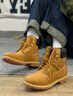 添柏嵐（Timberland）10061W大黃靴踢不爛男女同款工裝靴戶外馬丁靴 10061W（偏大一碼） 44.5 曬單實拍圖