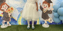 百麗（Belle）童鞋女童愛莎公主鞋春秋時(shí)尚單鞋兒童水晶亮片鞋小女孩皮鞋中大童 藍(lán)色-DE3353 28 曬單實(shí)拍圖