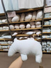 無(wú)印良品（MUJI）【涼柔系列】動(dòng)物靠墊 抱枕 靠枕 涼感 床上腰枕 北極狐 灰色 曬單實(shí)拍圖