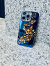品盟（PISMEXOK）適用于蘋果iphone16/15promax手機(jī)殼感復(fù)古星光白藍(lán)漸變蝴蝶鏡頭閃粉支架保護(hù)套新款女后殼 星光蝴蝶-鏡頭支架 iPhone 16 pro 曬單實拍圖