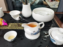 瓷牌茗茶具羊脂玉功夫茶具套裝家用客廳新中式高檔會(huì )客泡茶套組禮盒裝送禮 《藍彩牡丹》羊脂玉茶具15件套 曬單實(shí)拍圖
