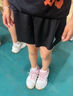 優(yōu)優(yōu)1點（Yoyo one）女童運動短褲兒童夏季外穿訓(xùn)練防走光白色速干褲子套裝女大童網(wǎng)球 18456黑色 160 160cm 曬單實拍圖