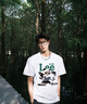 Lee Redpoi短袖T恤男夏季潮牌圓領(lǐng)寬松大碼休閑上衣半袖體恤情侶T恤打底衫 白色 L 曬單實拍圖