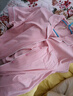 家樂芬[萊卡棉]睡衣女士夏季純棉短袖長(zhǎng)褲家居服夏天薄款夏款加大碼套裝 965128粉色 XL 碼 （體重120-145斤) 曬單實(shí)拍圖