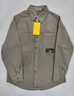 吉普（JEEP）美國正品高端純棉工裝長(cháng)袖襯衫秋季新款男裝上衣寬松休閑痞帥外套 軍灰色 【官方正品】 XL 【適合145斤左右】 曬單實(shí)拍圖