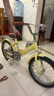 兒童自行車(chē)童車(chē)3-5-7-9歲男女復古英倫風(fēng)折疊腳踏車(chē)12/14/16/18寸 16寸 非折疊【卡其黃】黑胎后座 曬單實(shí)拍圖