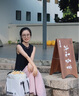 歌芭杉（GEBASHAN）品牌女裝拼接撞色連衣裙女2025夏季新款無(wú)袖設計感法式氣質(zhì)長(cháng)裙子 黑色 S 曬單實(shí)拍圖