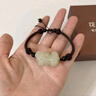 中國黃金招財貔貅和田玉手鏈男轉運珠玉石手繩手串新年禮物情人節男友生日 招財貔貅手鏈-和田玉【京速達】 曬單實(shí)拍圖