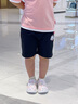 史努比女童夏季休閑短褲2025新款兒童夏裝薄款五分褲中大童女孩運(yùn)動(dòng)褲子 純棉短褲-黑色LO1 130 曬單實(shí)拍圖