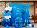 心嬉悅18歲成人禮生日?qǐng)鼍安贾醚b飾十八男生女孩氛圍派對(duì)氣球kt板背景墻 【定制】乘風(fēng)破浪 曬單實(shí)拍圖