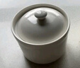 京東京造 燉盅 陶瓷湯碗蒸蛋燕窩輔食碗家用帶蓋贈(zèng)勺子純白460ml 曬單實(shí)拍圖