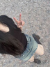 微光里高腰牛仔裙牛仔包臀裙半身裙高腰2025春夏辣妹顯瘦復(fù)古短裙裙子 高腰牛仔裙【復(fù)古藍(lán) M】 曬單實拍圖