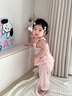 湯尼倍兒嬰兒夏季長(cháng)褲薄款透氣防蚊褲女寶寶純棉外穿甜美燈籠褲子 粉色 /花花物語(yǔ) 90 cm 曬單實(shí)拍圖