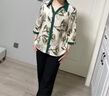 俞兆林媽媽夏裝洋氣衣服T恤中老年女裝春秋款襯衫40 50歲夏季衣服60大碼 綠色上衣+米色褲子 L 建議105斤以下 曬單實拍圖
