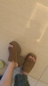 UGG夏季新款女士舒適坡跟厚底休閑一字拖鞋 1167476CHE|栗色 37 曬單實(shí)拍圖