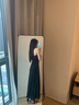 妙奕嘉黑色純欲連衣裙裙子女夏季2025新款女裝海邊沙灘裙度假小個子顯瘦 性感開叉高腰掛脖連衣裙 L 【建議95-105斤內(nèi)】 曬單實拍圖