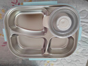 美廚（maxcook）304不銹鋼飯盒 加大加深4格學(xué)生飯盒餐盤1.6L 配保溫袋MCFT8796 曬單實(shí)拍圖