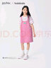 巴拉巴拉【哈利波特商場同款】女裙子兒童背帶裙2025夏牛仔假兩件 紅色調(diào)00366 160 曬單實(shí)拍圖