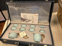 江南秋影高檔汝窯功夫茶具套裝整套退休節(jié)日禮物商務禮品搬家送領導長輩 天青汝窯西施壺套裝 1件 曬單實拍圖