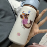 Diller兒童保溫杯吸管杯直飲杯316不銹鋼水壺幼兒園小學(xué)生上學(xué)專用水杯 臘腸小狗 500ml 吸管+直飲 曬單實拍圖