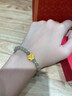 中國(guó)黃金China Gold蓮花黃金手鏈女足金轉(zhuǎn)運(yùn)珠手串生日禮物女送女友媽媽老婆結(jié)婚紀(jì)念 【14顆金珠】足金蓮花和田玉手鏈 曬單實(shí)拍圖