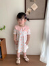 G.DUCKKIDS小黃鴨童裝女童連衣裙夏季2024兒童裙子寶寶周歲禮服生日公主裙夏 紅色 90 建議1~2歲【 80-90cm】 曬單實(shí)拍圖