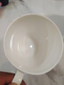 富彩陶瓷燕麥片早餐牛奶杯家用陶瓷帶蓋大號(hào)馬克杯子微波爐骨瓷水杯 木棉花/早餐杯【大容量600ml】【 曬單實(shí)拍圖