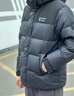 卡賓男裝 90鴨絨羽絨服秋冬新款石墨烯保暖寬松外套街頭潮流H 煤黑色01 XL /180/52 曬單實拍圖