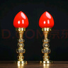 佛燈供佛燈佛前供燈長(cháng)明燈插電蠟燭燈財神燈佛堂燈家用 10寸一對（高27厘米） 曬單實(shí)拍圖