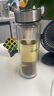 希諾（HEENOOR）抗菌玻璃杯雙層隔熱高檔車(chē)載水杯男2025新款泡茶杯子X(jué)N-9607KT 曬單實(shí)拍圖