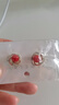 DOMAIWINS法式鋯石仿珍珠耳釘女小眾設(shè)計(jì)感高級小巧精致耳環(huán)S925銀 螺旋水鉆珍珠耳釘-紅色 曬單實(shí)拍圖