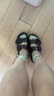Melissa梅麗莎25新品COZY女小可厚底拖鞋雙根帶休閑外穿拖鞋36158 黑色/玳瑁色 37 曬單實拍圖
