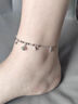 PWL925銀鈴鐺腳鏈女設計小眾輕奢高級感足鏈2026新款ins風(fēng)宮鈴腳飾品 鈴鐺腳鏈【925銀】 曬單實(shí)拍圖
