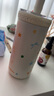 BABLOV花伴森玻璃不銹鋼雙內(nèi)膽保溫杯學(xué)生節(jié)日禮物高顏值吸管桌面杯子 奶白甜心550ml 曬單實(shí)拍圖