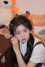 MR.KA甜美可愛(ài)小個(gè)子背帶裙套裝女2025夏季新款泡泡袖上衣百褶裙兩件套 泡泡袖襯衫+牛仔藍(lán)背帶裙 L 105-115斤 曬單實(shí)拍圖