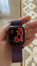 Apple/蘋(píng)果 Watch Series 10 智能手表GPS款46毫米玫瑰金色鋁金屬表殼梅子色回環(huán)式運(yùn)動(dòng)表帶MX2C3CH/B 曬單實(shí)拍圖