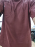 太平鳥男裝ZOLA聯(lián)名t恤美式復(fù)古短袖男夏寬松 灰粉紅 M 曬單實(shí)拍圖