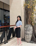 薩拉維夫 SLLAVIF西裝裙半身裙女黑色直筒長(cháng)款正裝裙教資公務(wù)員面試職業(yè)套裝工裝裙 藏青色長(cháng)裙 -四季 XS 曬單實(shí)拍圖