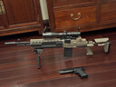 胖墩潮玩   兵鋒m14ebr鋒mk14妹控道具模型電動(dòng)連發(fā)玩具cos裝備 兵鋒M14eBR(沙色）原廠(chǎng)無(wú)電池 原廠(chǎng)標配+倍鏡+電池+充電器+腳架 曬單實(shí)拍圖